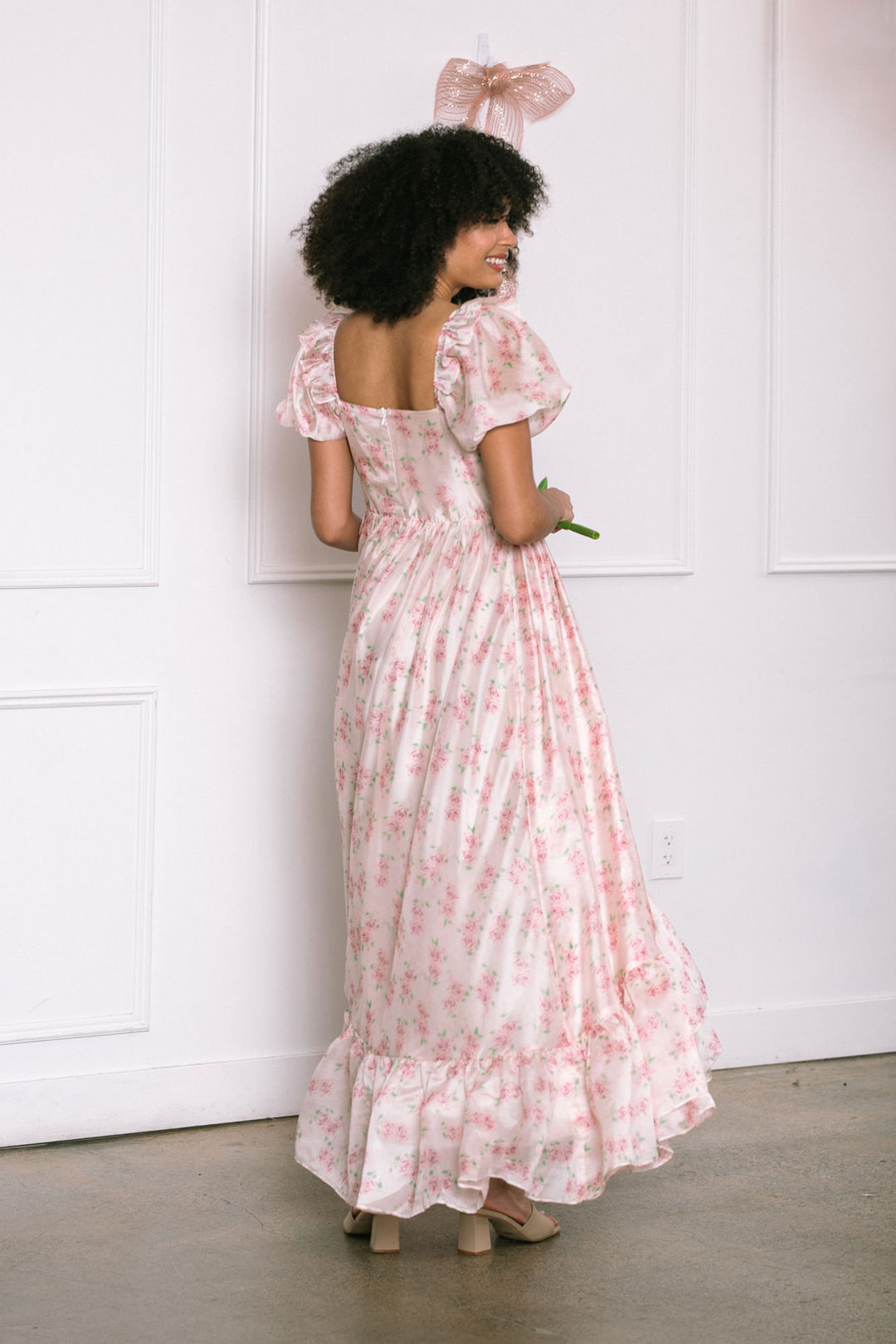 Giselle Ruffled Maxi Dress - Morning Lavender Boutique Dresses Pink Floral / 3XL by Morning Lavender Giselle Ruffled Maxi Dress - Morning Lavender Boutique Dresses Pink Floral / 3XL by Morning Lavender