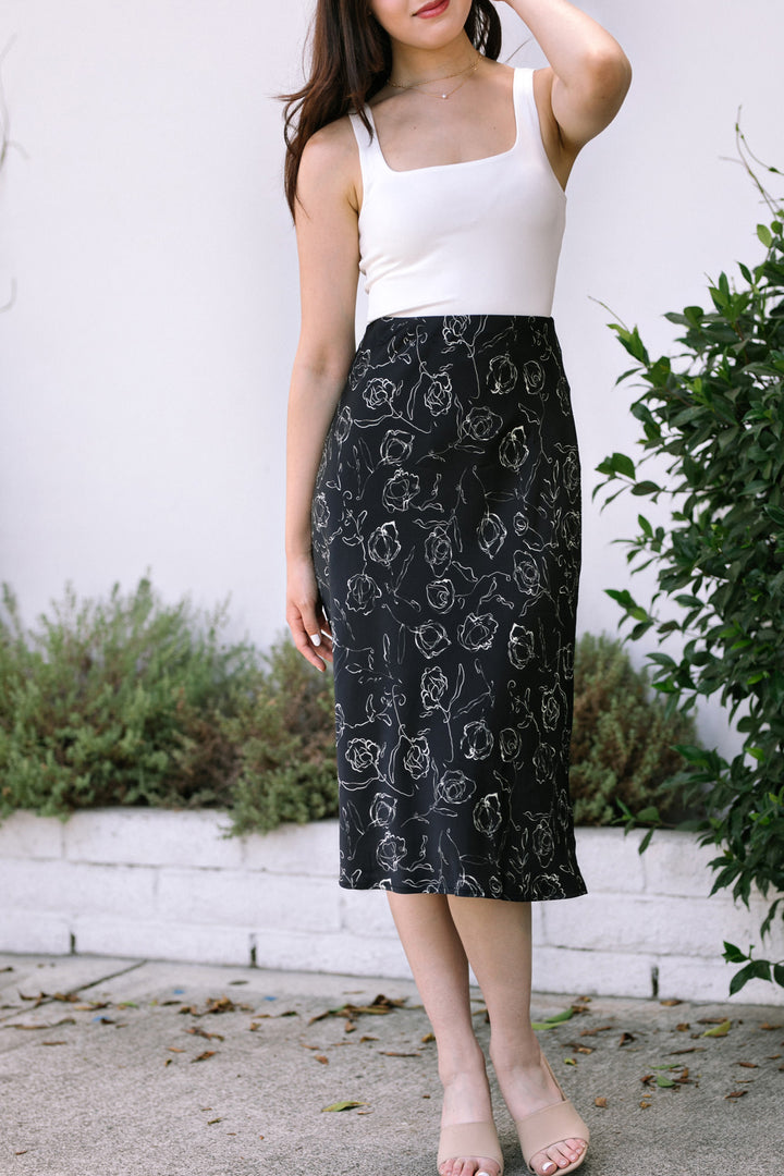 Katrina Floral Midi Skirt