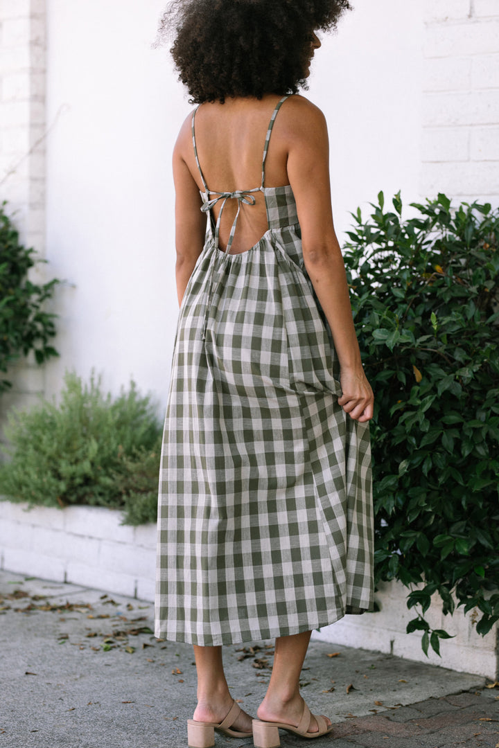 Susie Gingham Maxi Dress