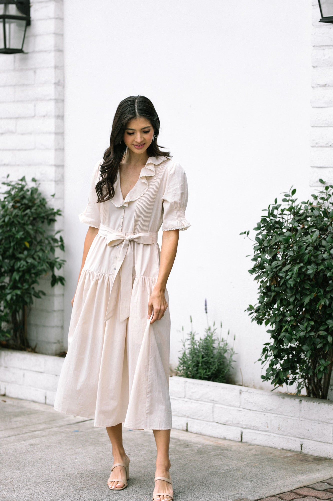 LeoArobe アローブ　Pearl Ruffle Dress 41RU654A_PEA_f_753bddef-08f3-