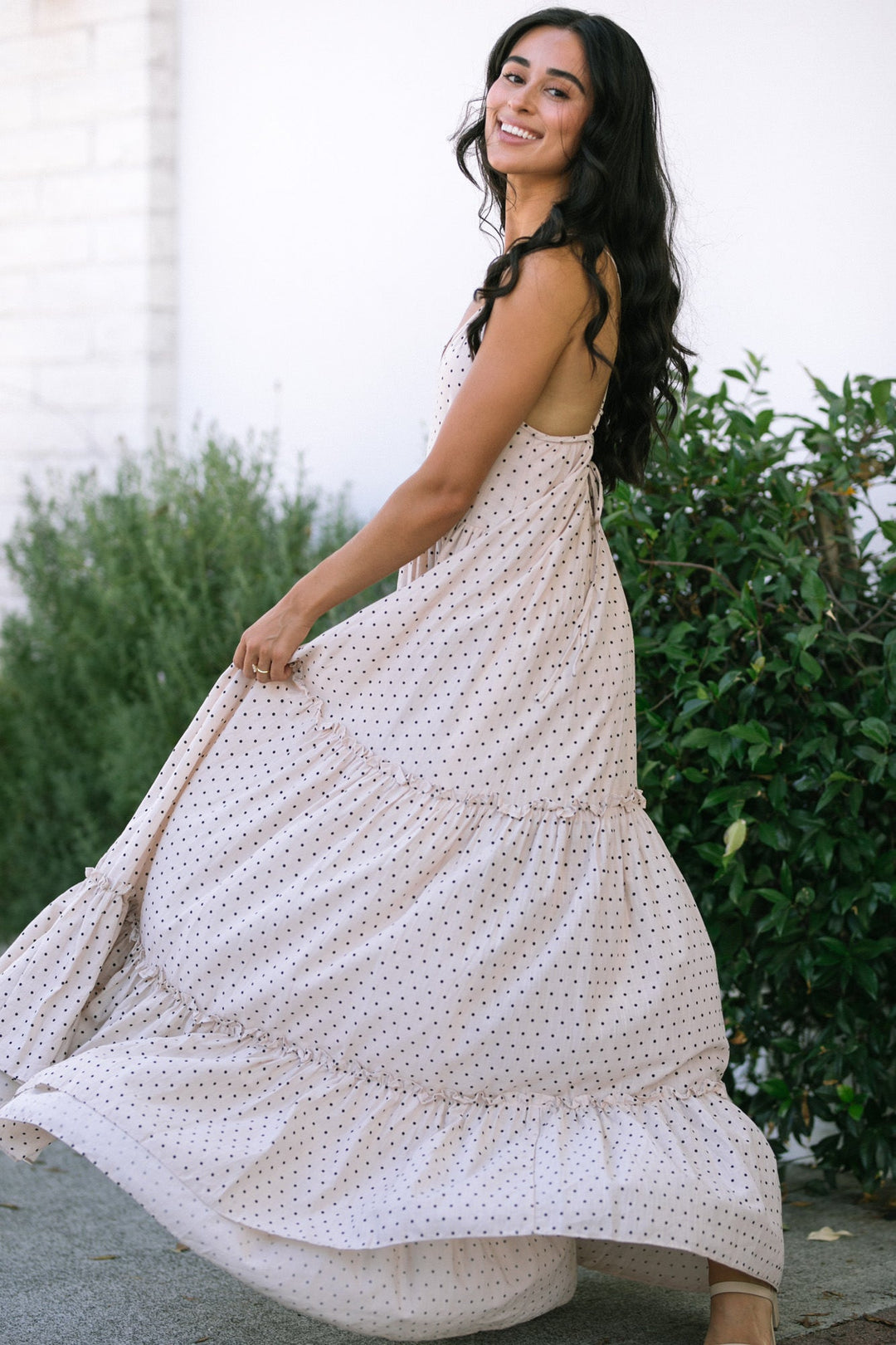 Jeanette Dotted Maxi Dress