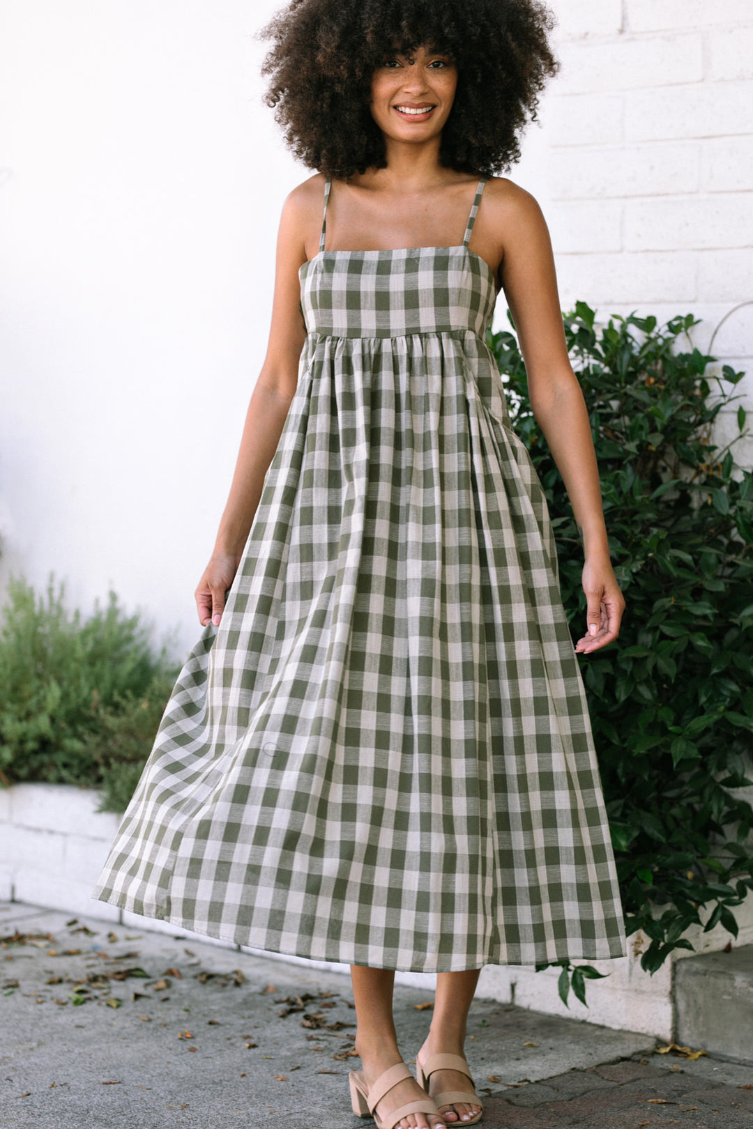 Susie Gingham Maxi Dress