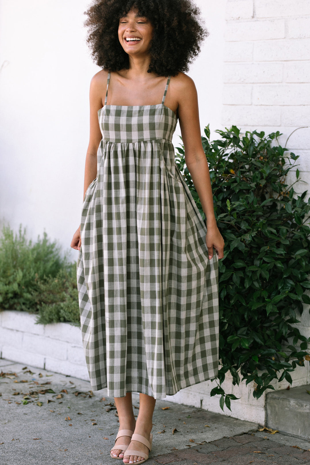 Susie Gingham Maxi Dress