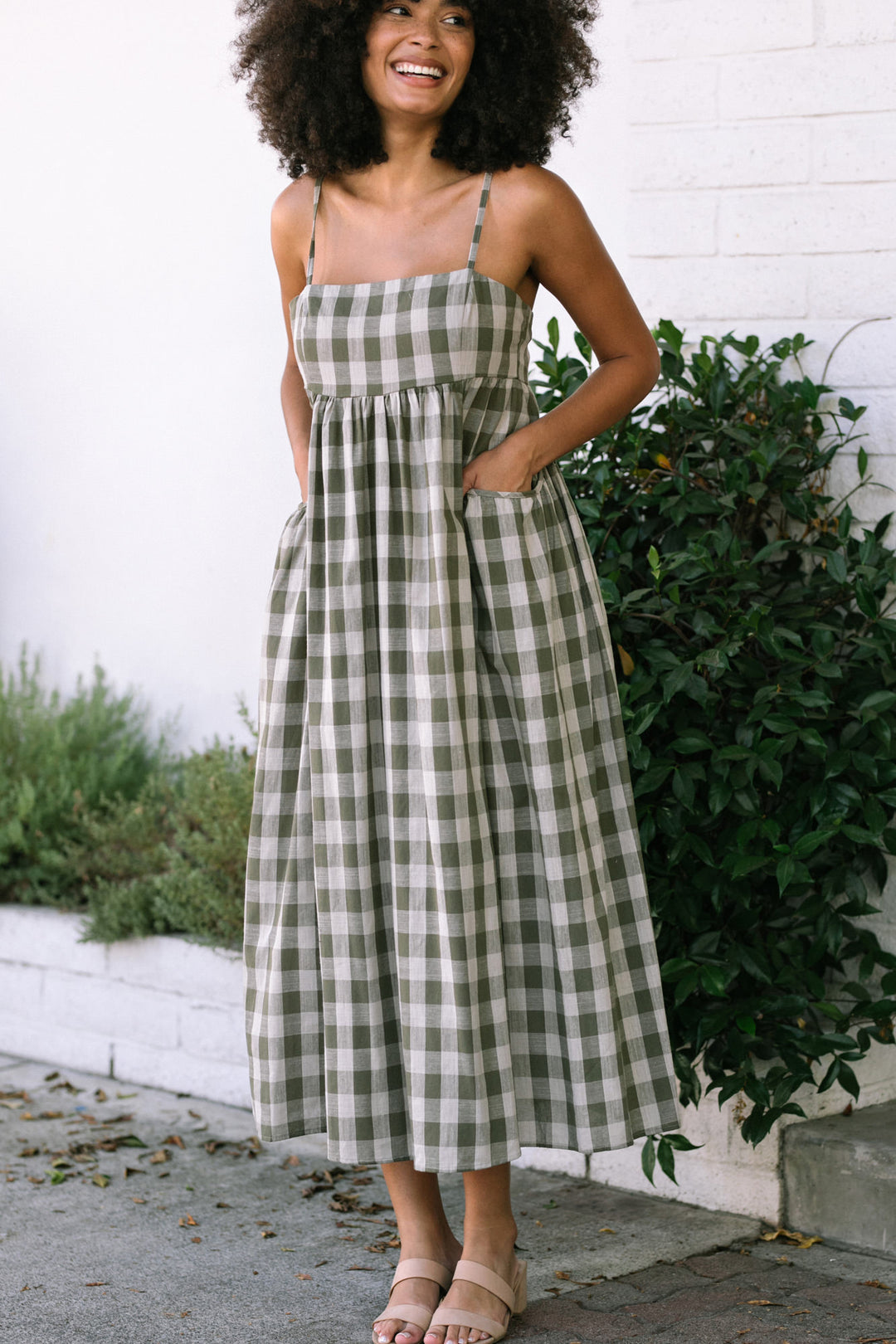 Susie Gingham Maxi Dress