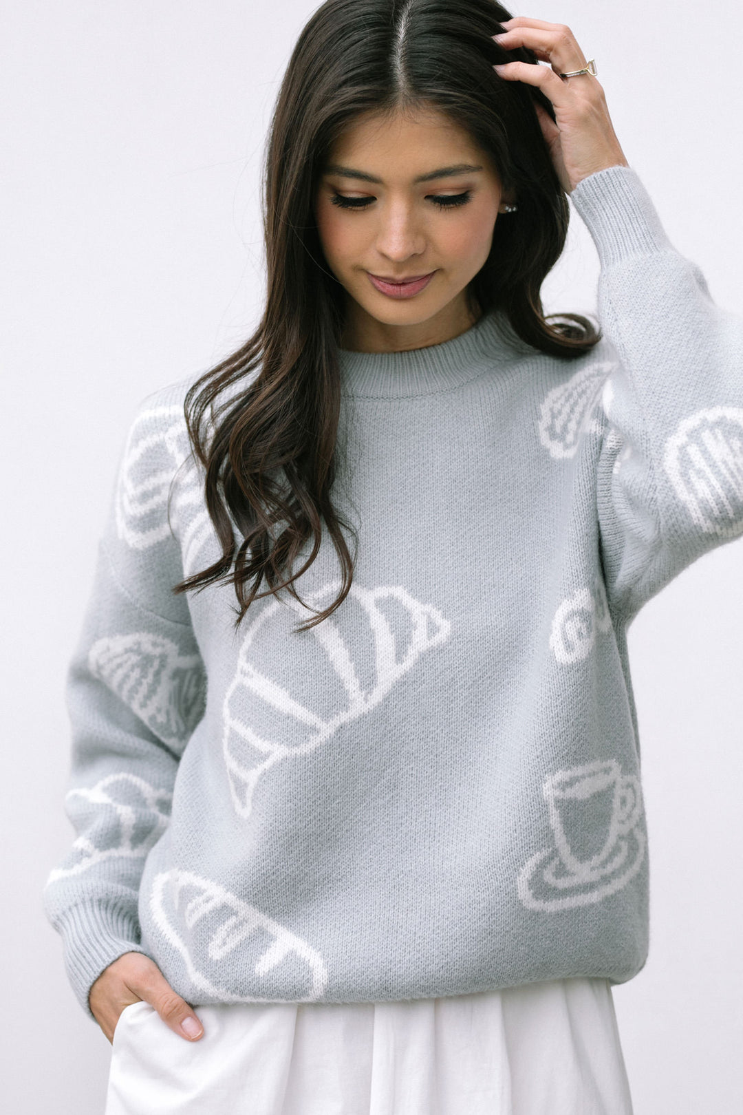 Susan Croissant Crewneck Sweater