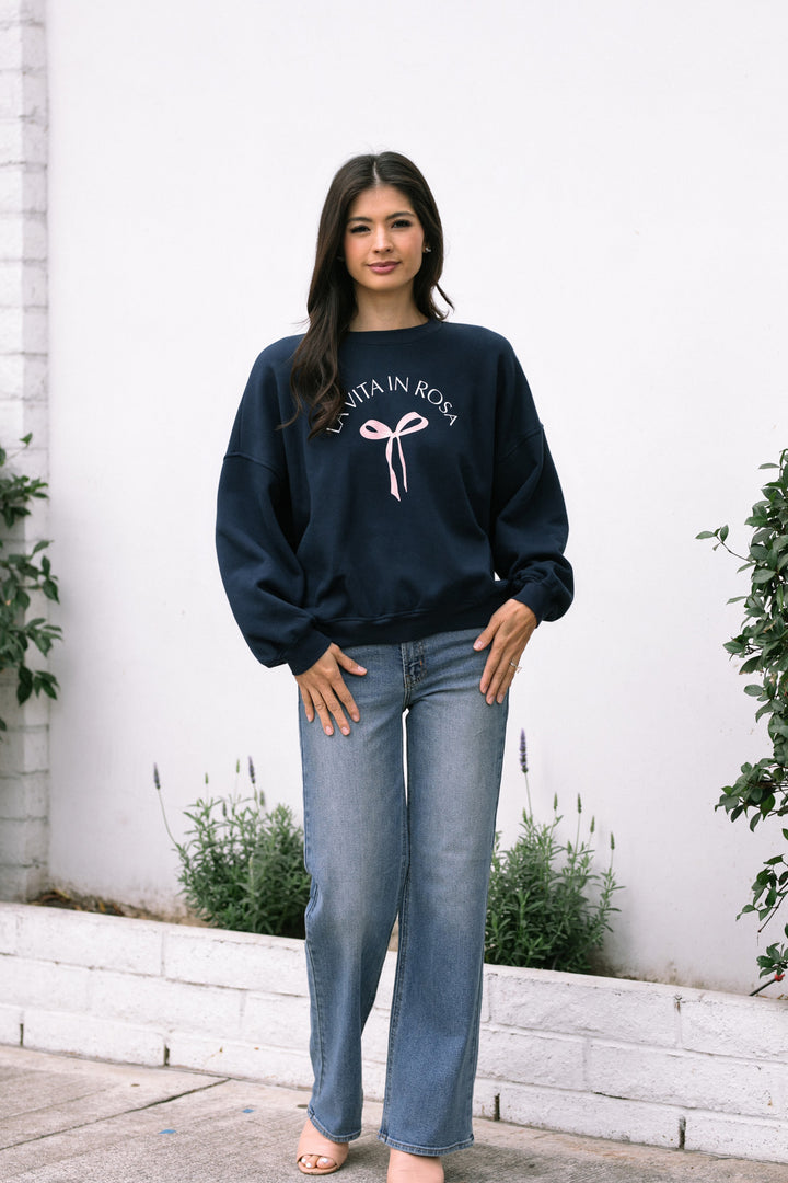 Tania Graphic Crewneck Sweatshirt