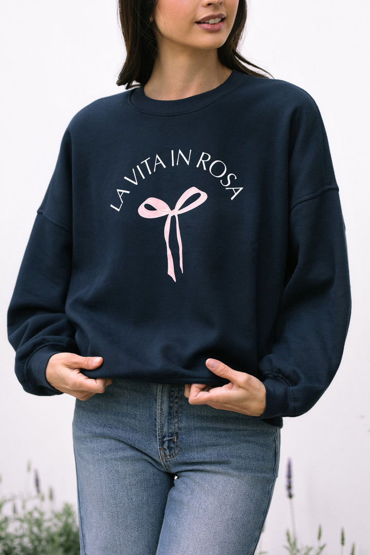 Tania Graphic Crewneck Sweatshirt