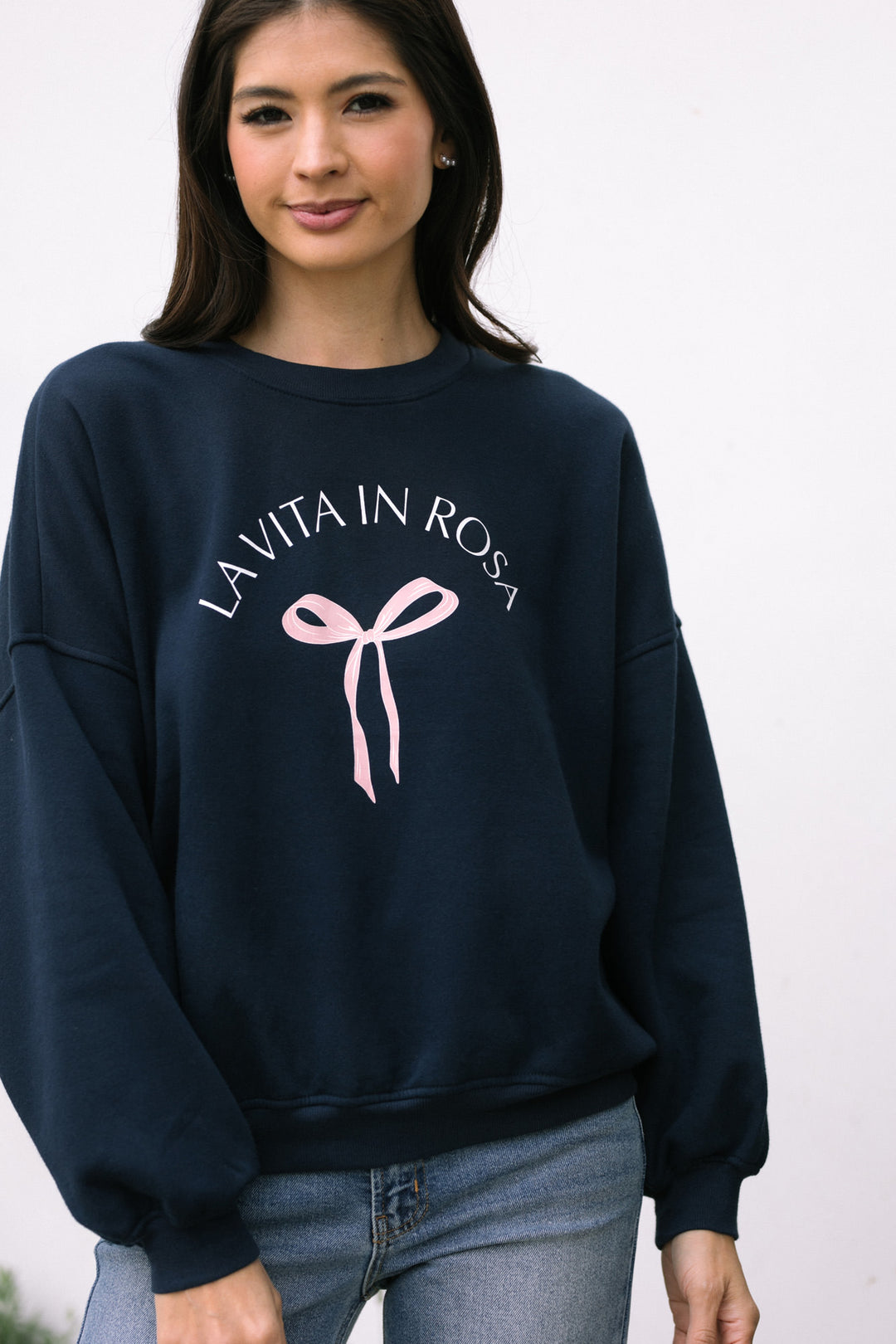 Tania Graphic Crewneck Sweatshirt