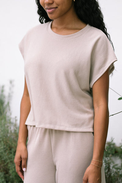 Women Lavender Oversized Cotton Top Spring TM016