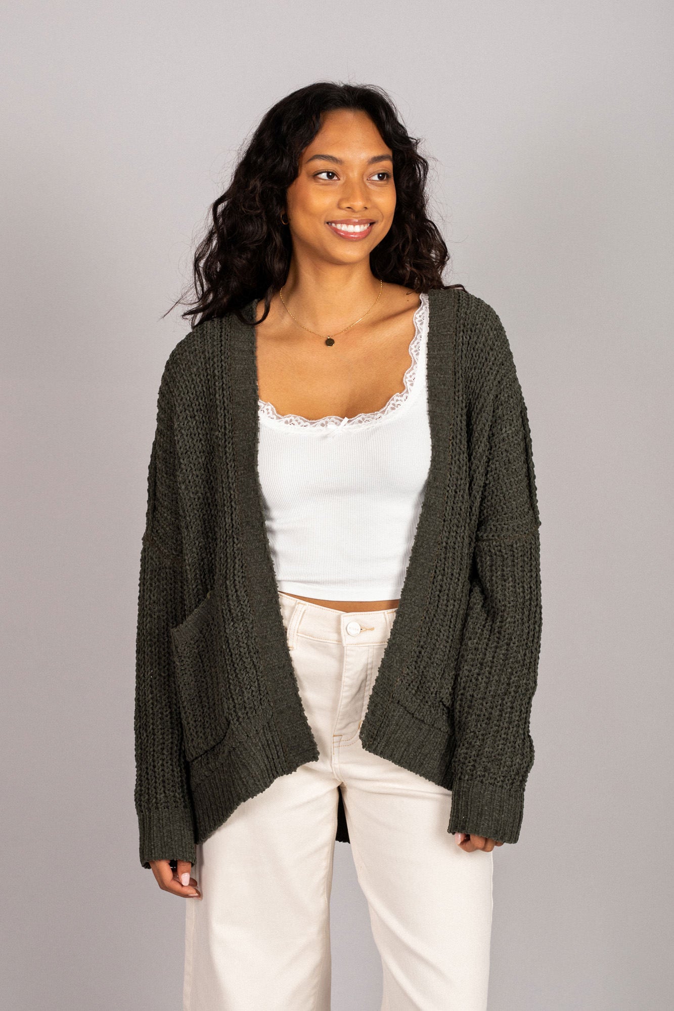 Arlo Pocket Knit Cardigan - Morning Lavender Boutique Cardigans