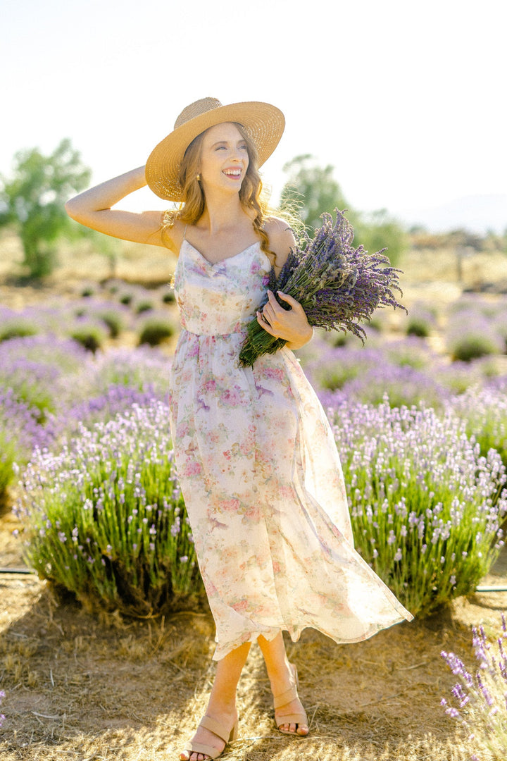 Ivana Floral Midi Dress