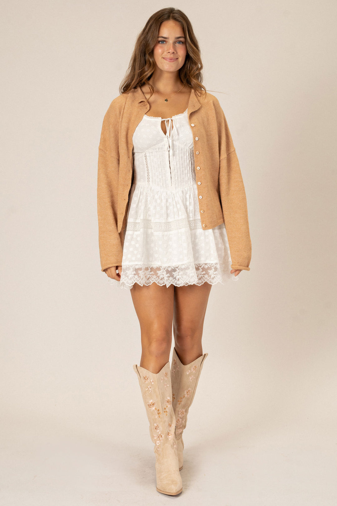 Tristen Buttoned Knit Cardigan