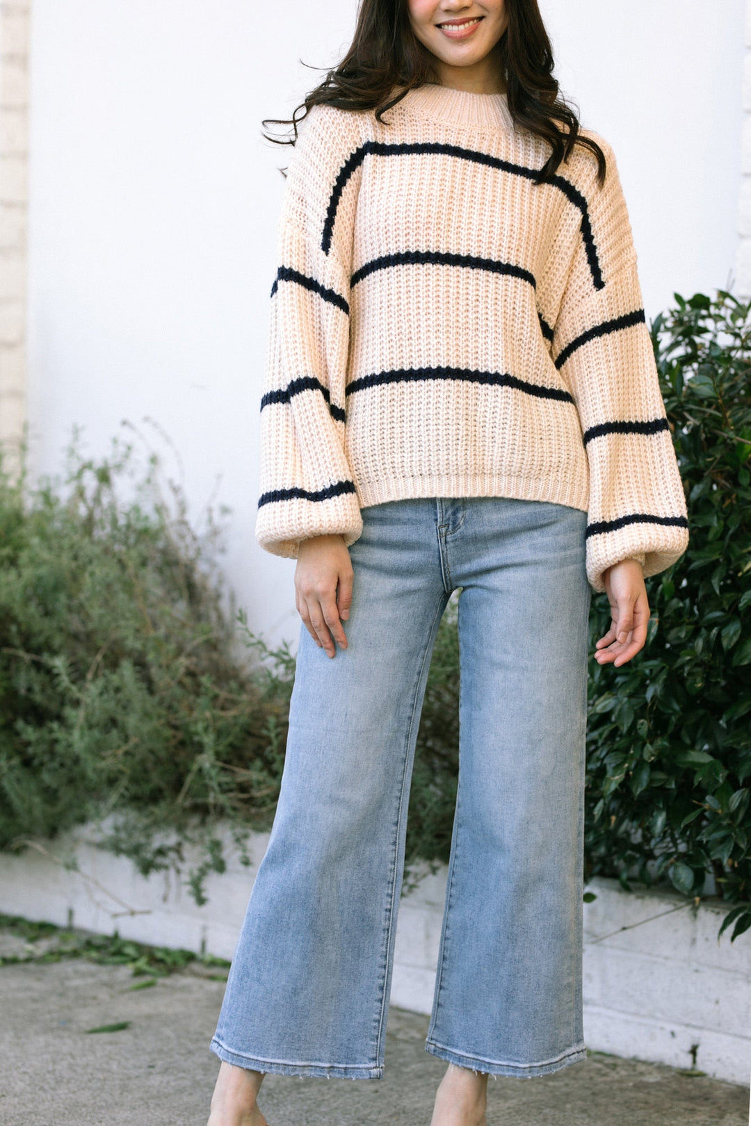 Trina Oversized Striped Sweater