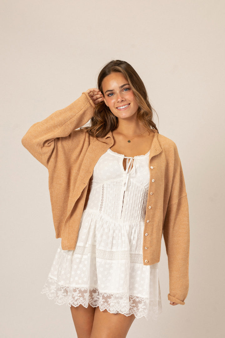 Tristen Buttoned Knit Cardigan