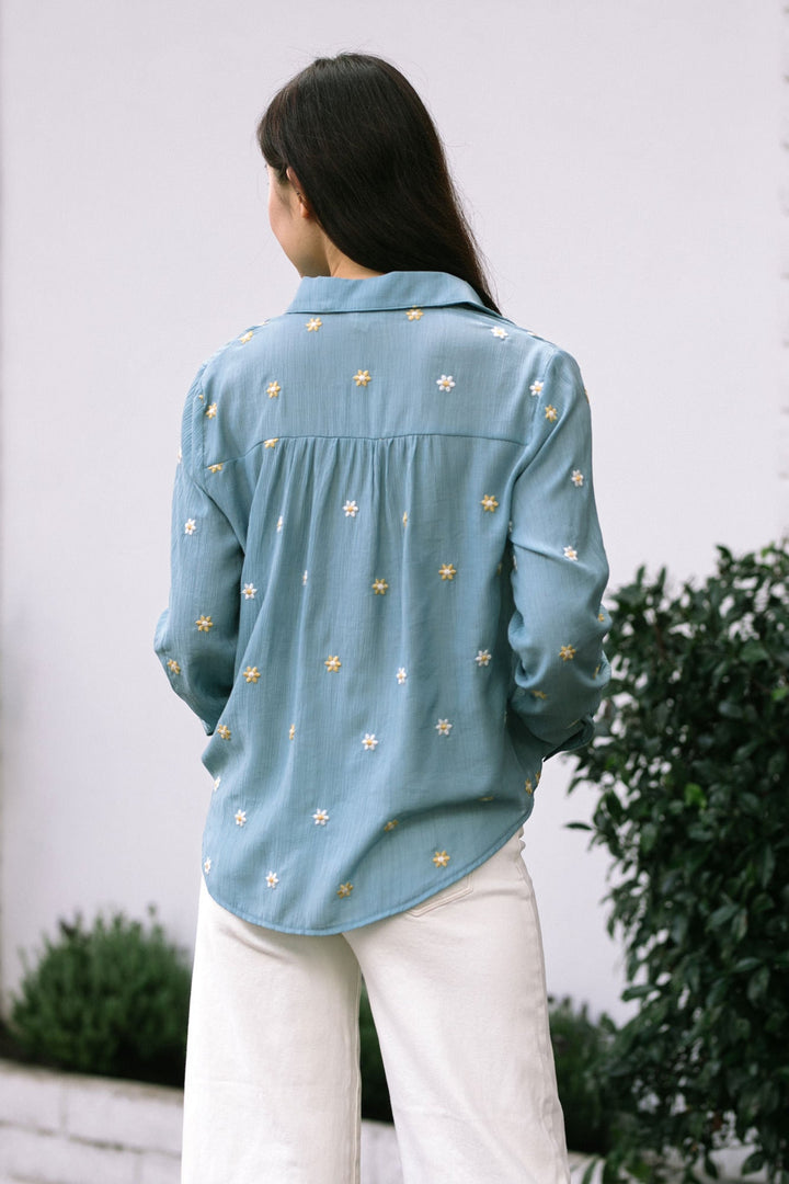 Shirley Embroidered Button Down