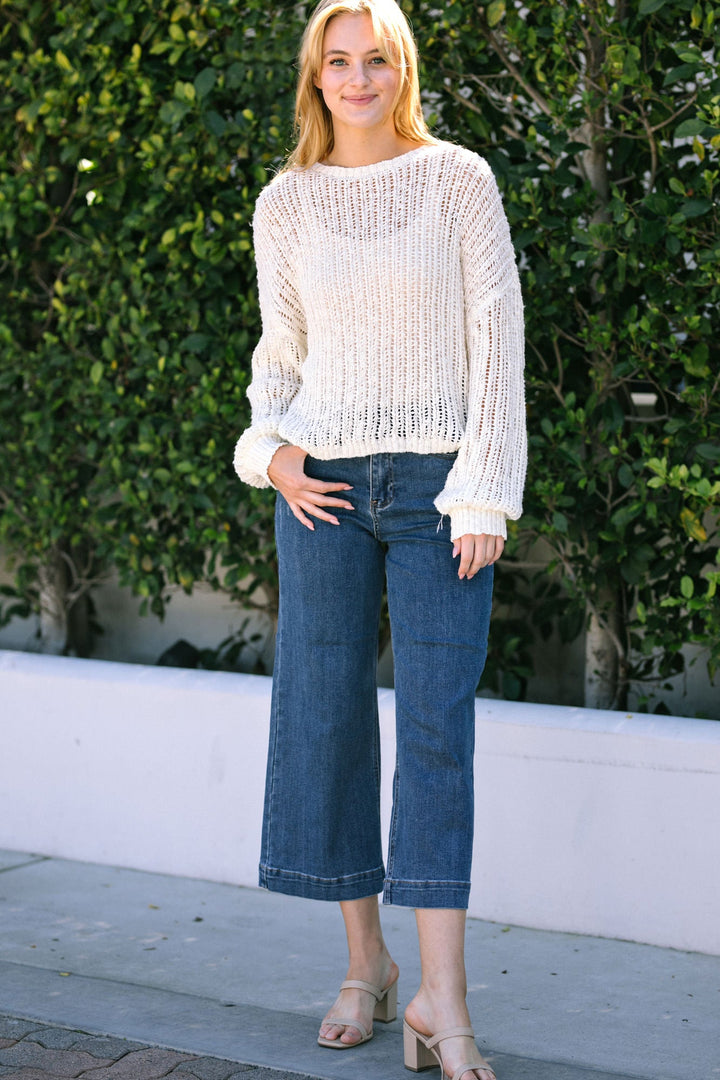 Lindy Sheer Pullover Sweater