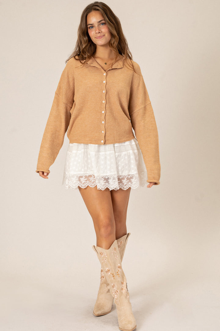 Tristen Buttoned Knit Cardigan