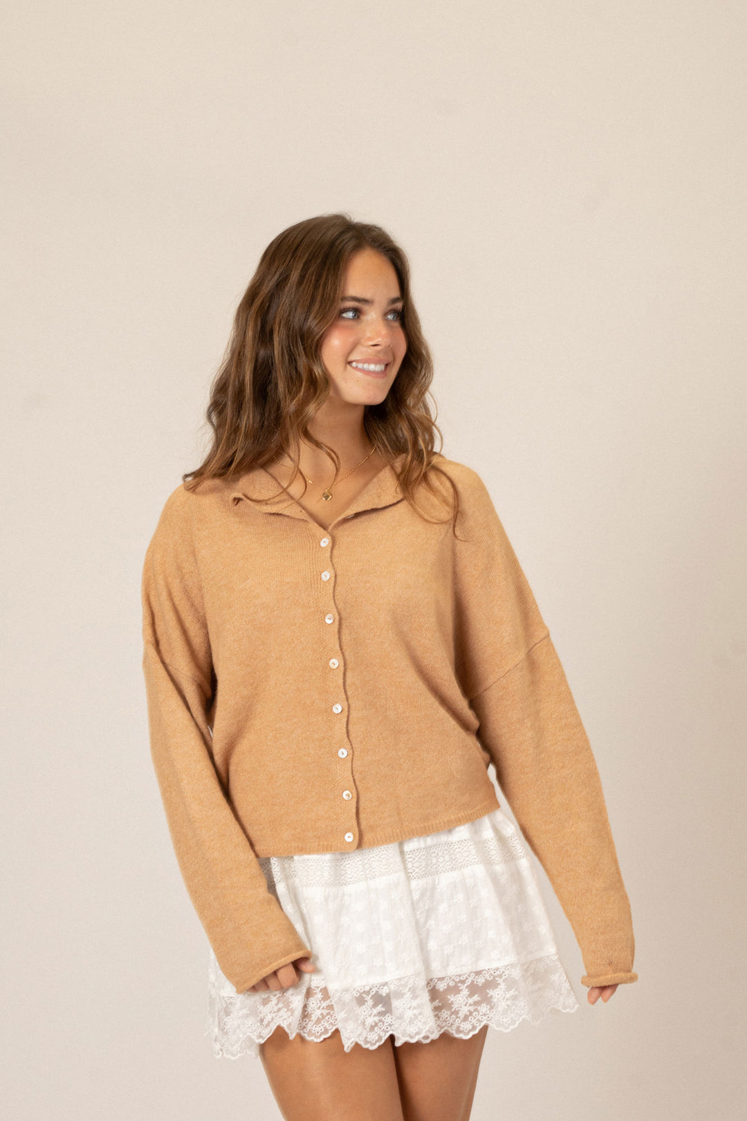 Tristen Buttoned Knit Cardigan