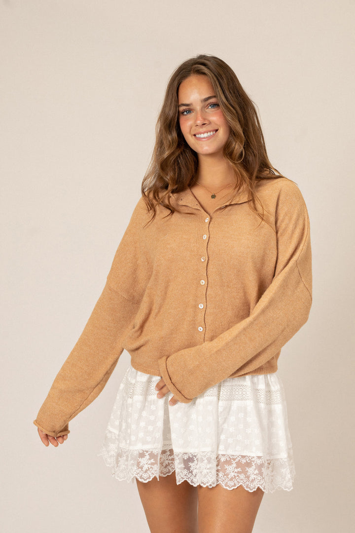 Tristen Buttoned Knit Cardigan