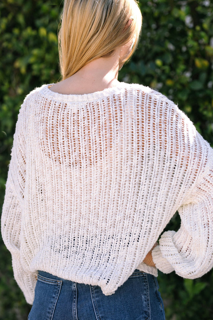 Lindy Sheer Pullover Sweater