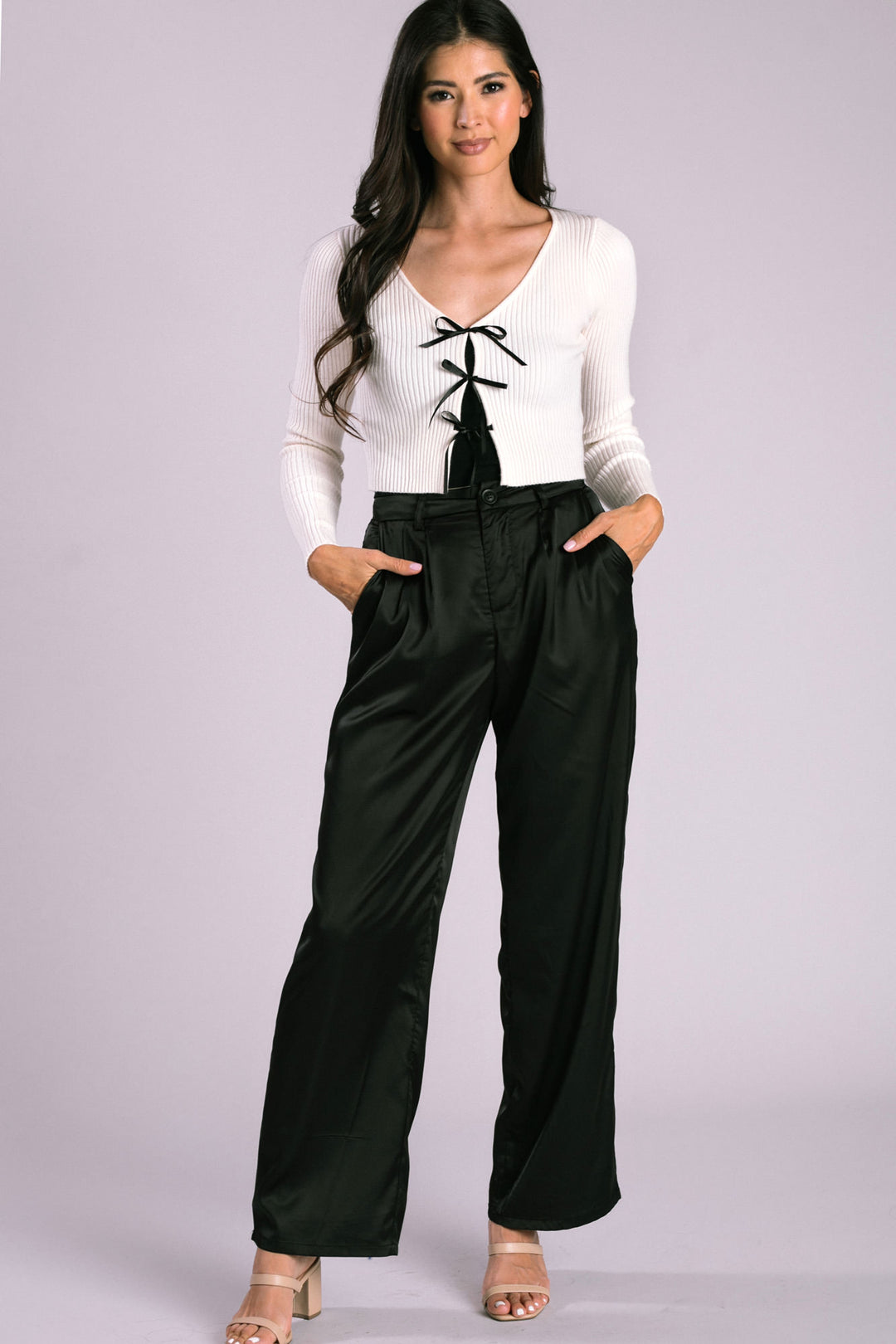 Phoenix High Waist Satin Pants