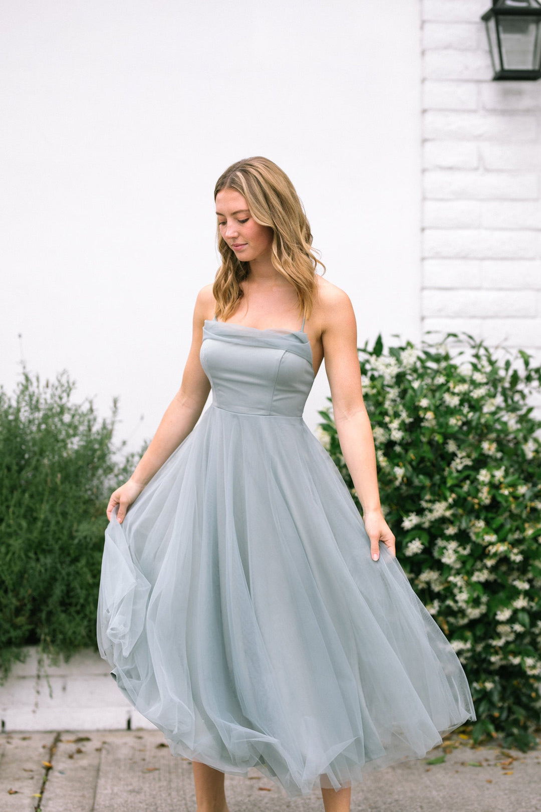 Larissa Tulle Midi Dress - Morning Lavender Boutique Dresses