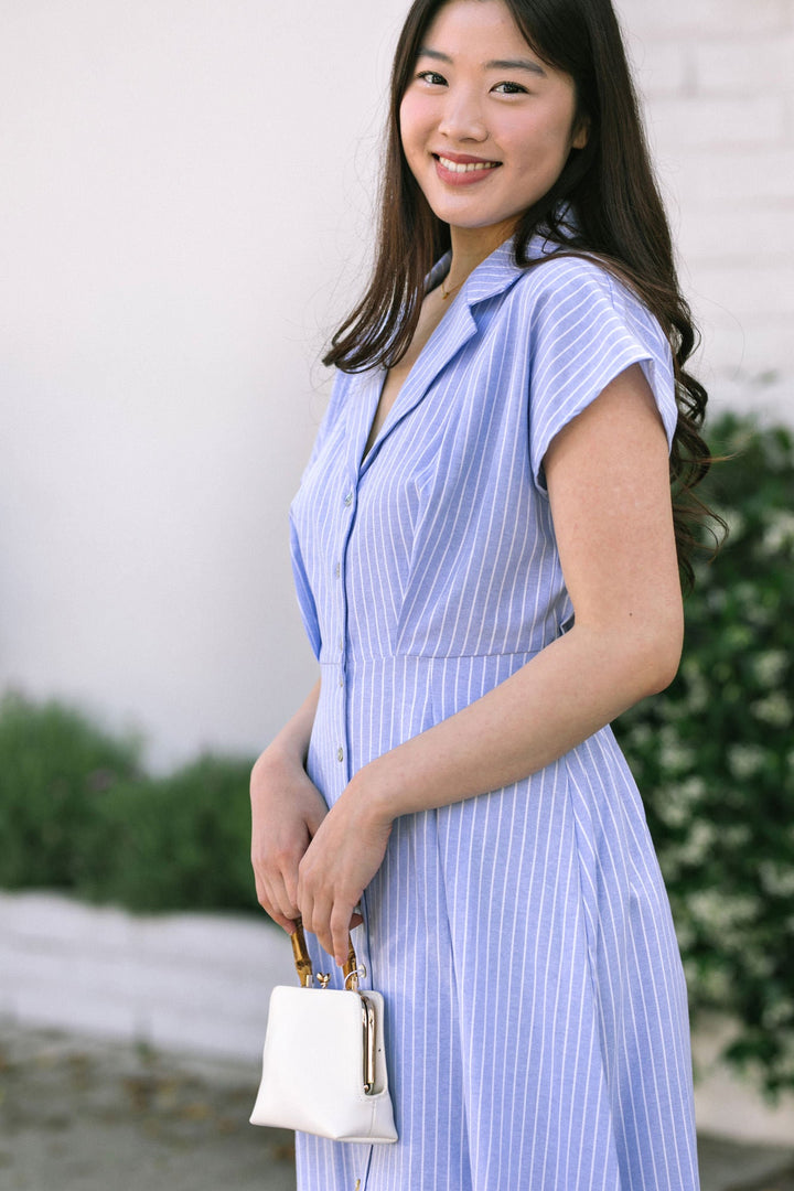Shannon Striped Shirt Dress