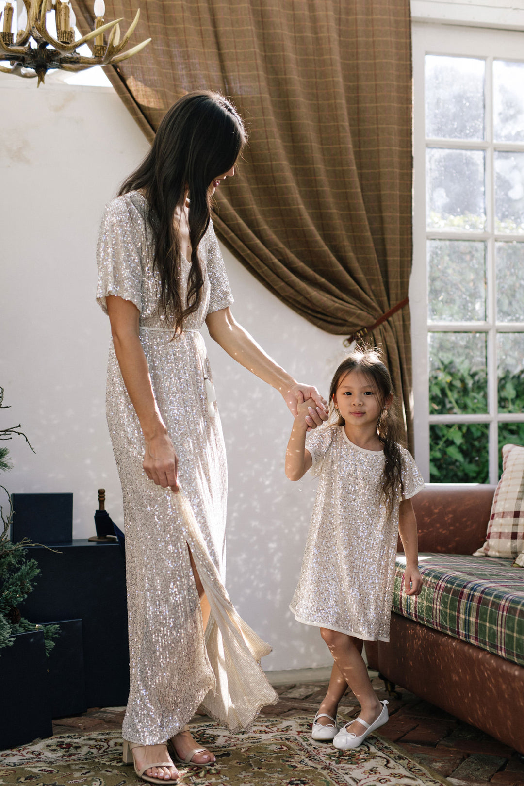 Kids Sequin Shift Dress
