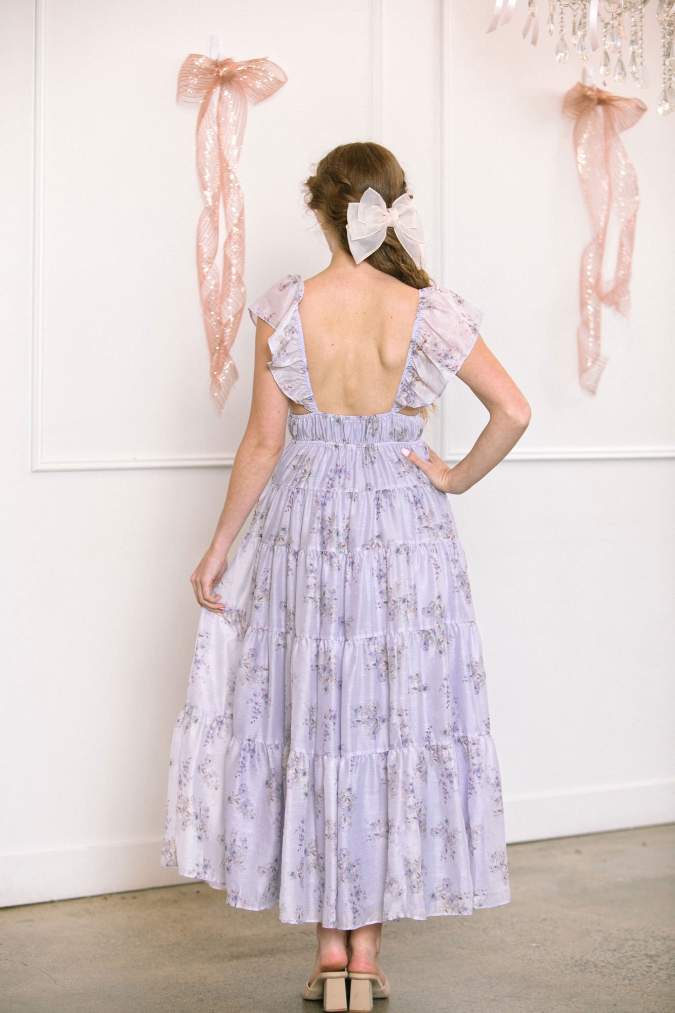 Andmary Laura tiered dress