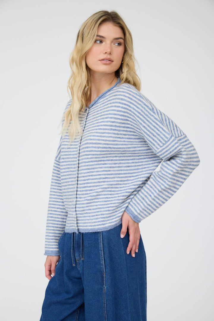 Mandy Stripe Knit Cardigan