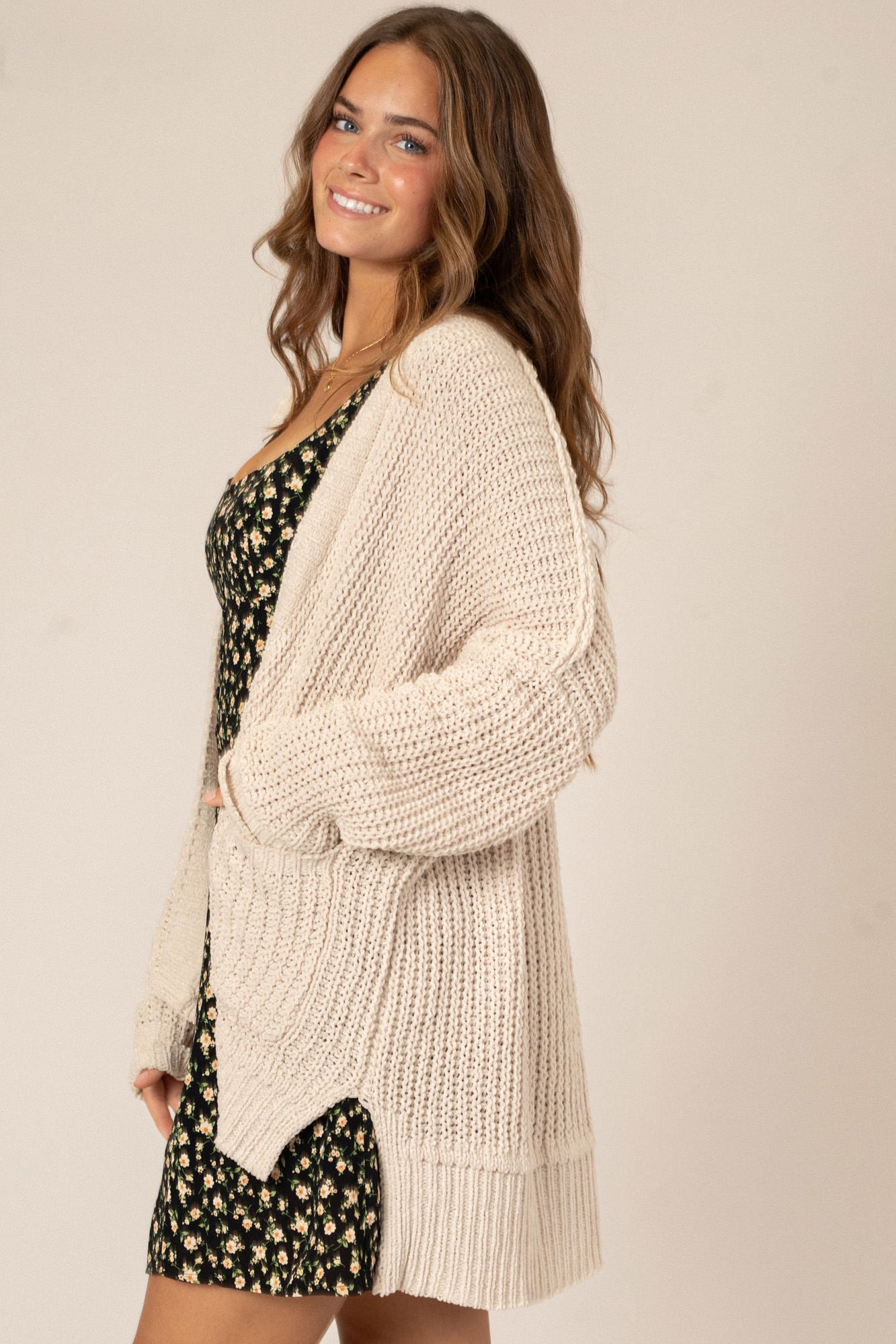 Arlo Pocket Knit Cardigan - Morning Lavender Boutique Cardigans
