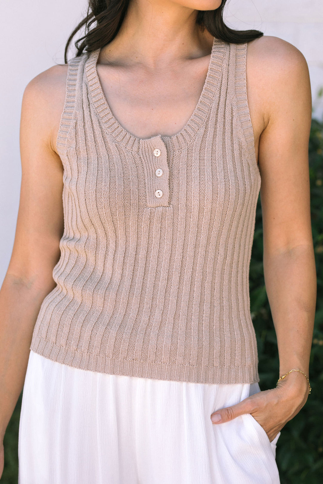 Myrtle Ribbed Knit Tank