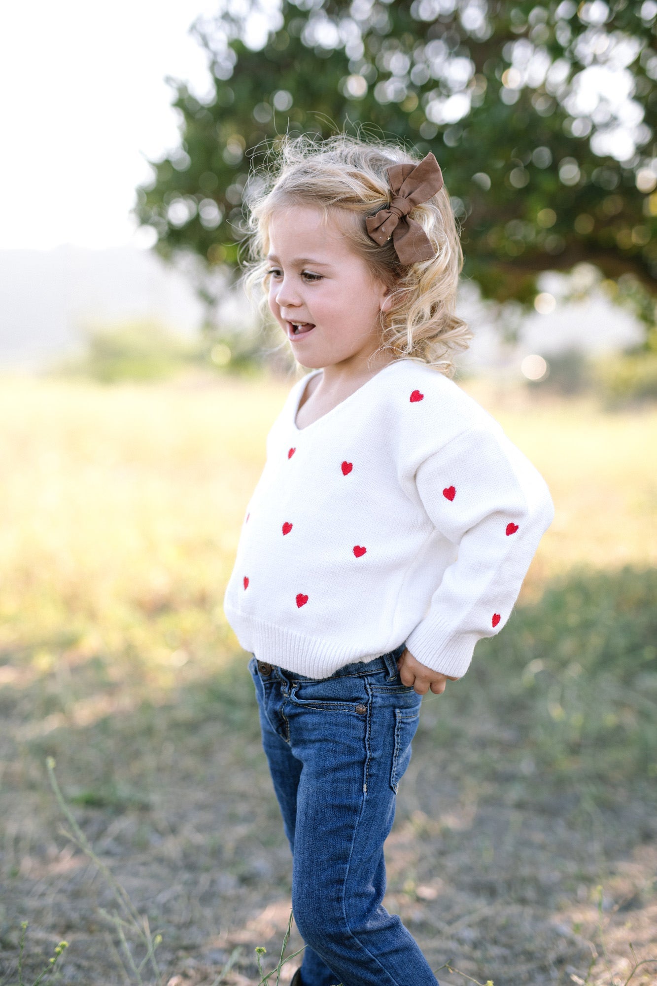 Mini Beverly Heart Sweater