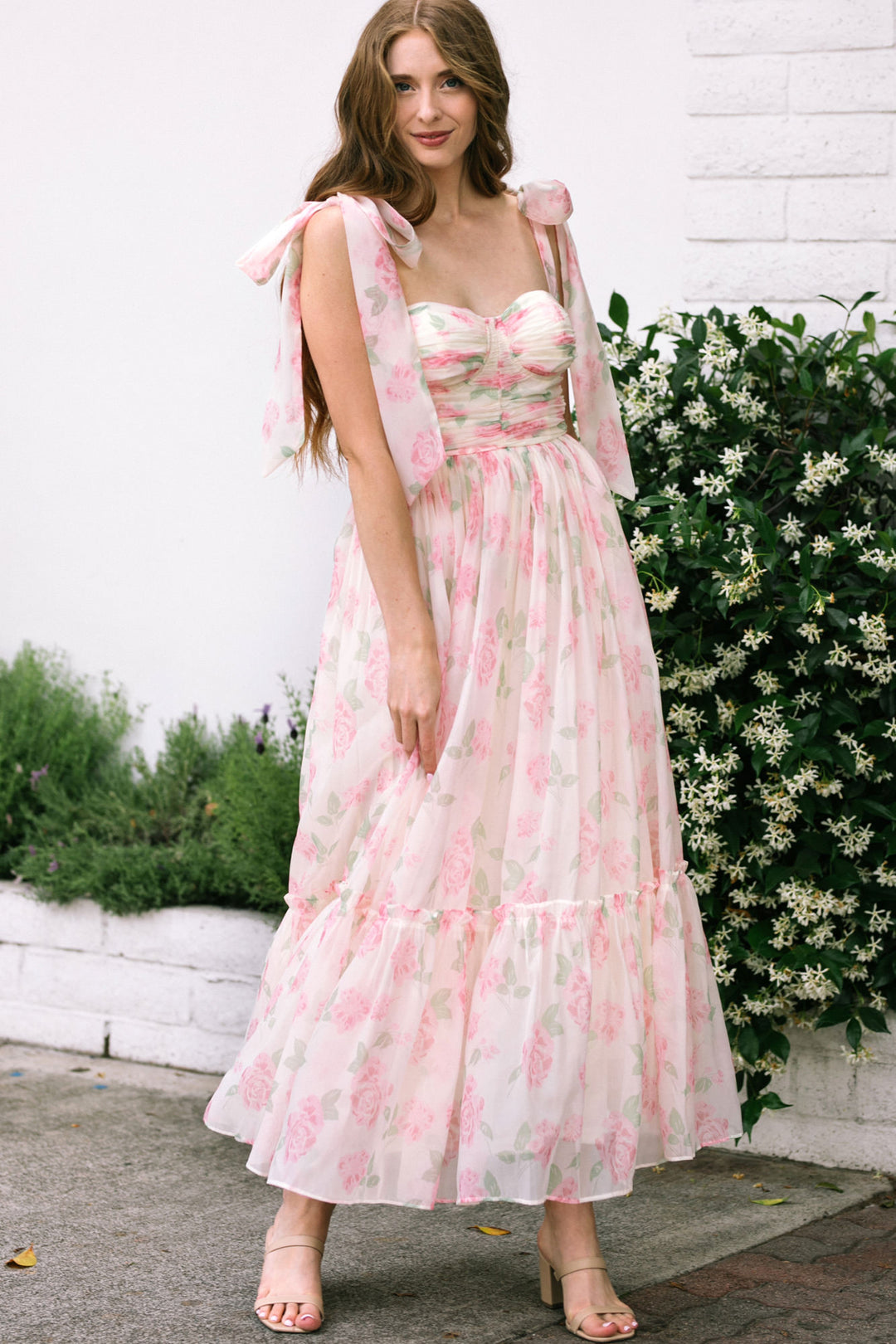 Debra Sweetheart Midi Dress - Morning Lavender Boutique Dresses Pink / Small by Morning Lavender Debra Sweetheart Midi Dress - Morning Lavender Boutique Dresses Pink / Small by Morning Lavender