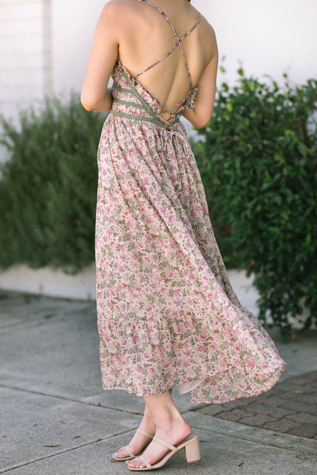Violetta Lace Trim Dress