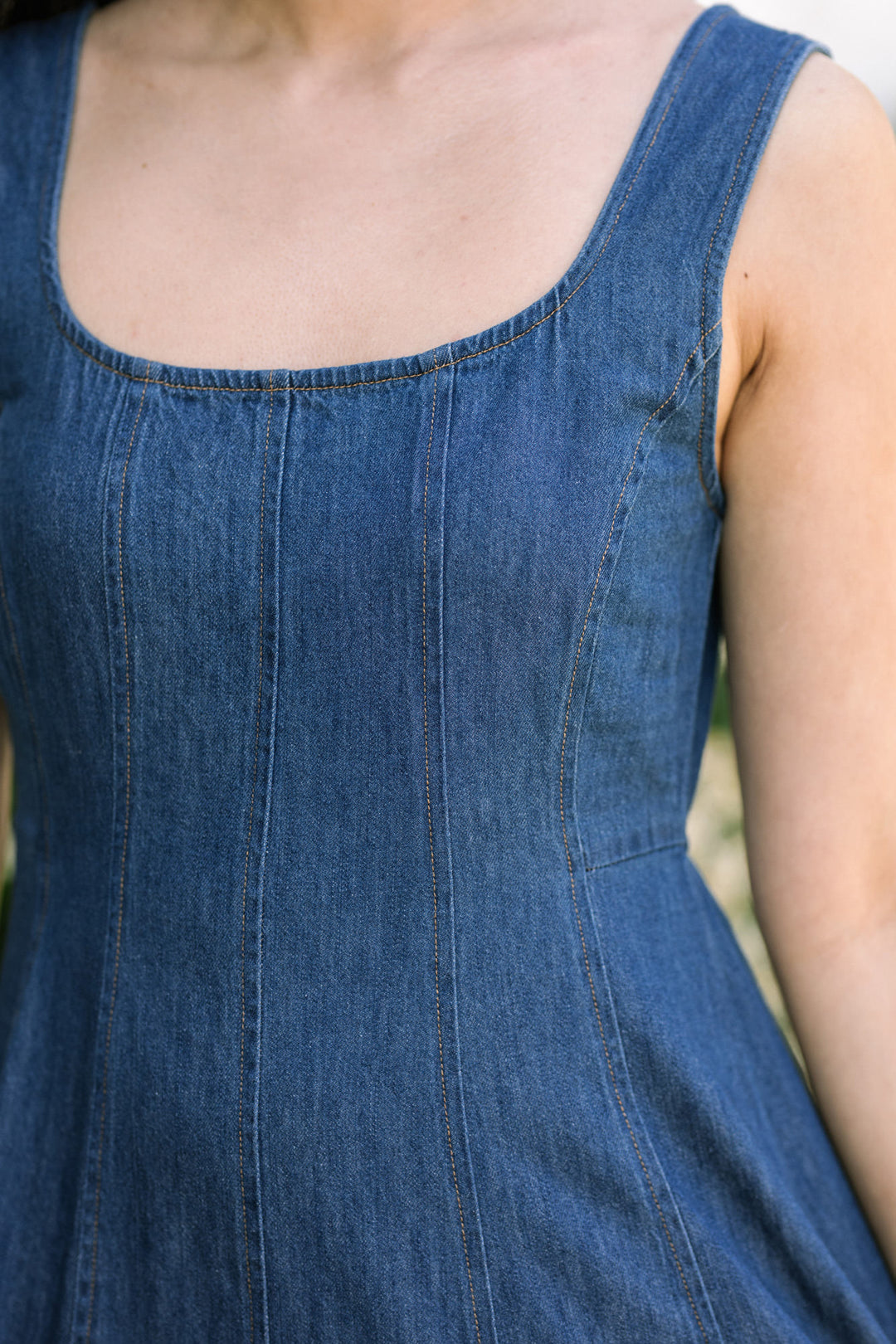 Ally Denim Midi Dress