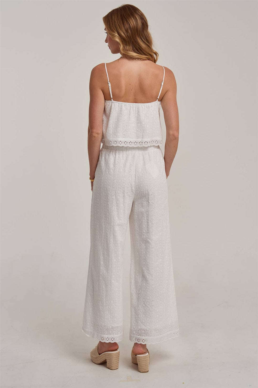 Courtney Eyelet Pant Matching Set