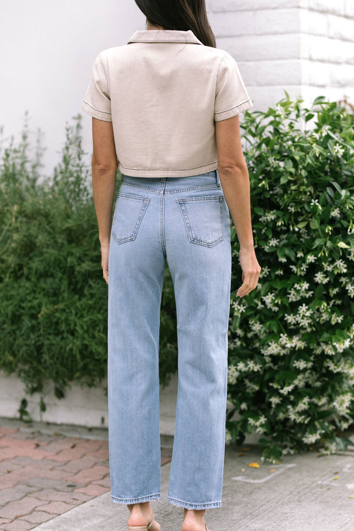 Melrose High Rise Straight Jeans