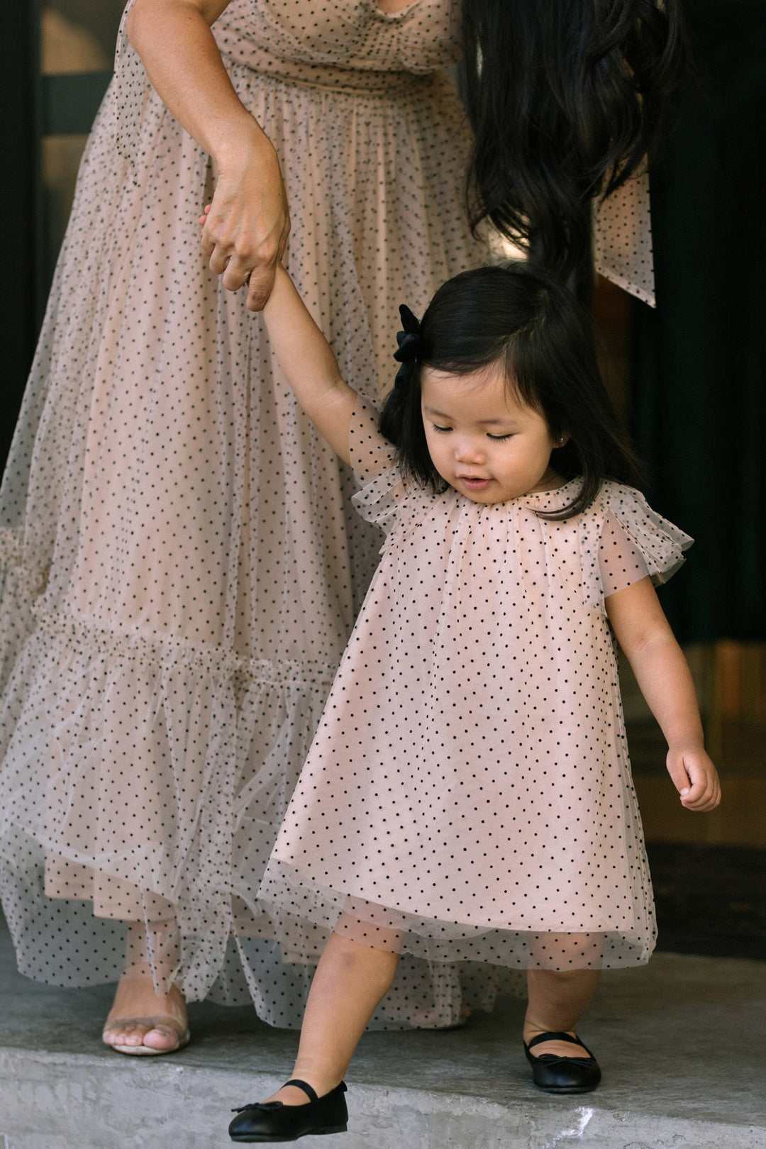 Tina Dotted Tulle Dress - Morning Lavender Boutique Dresses