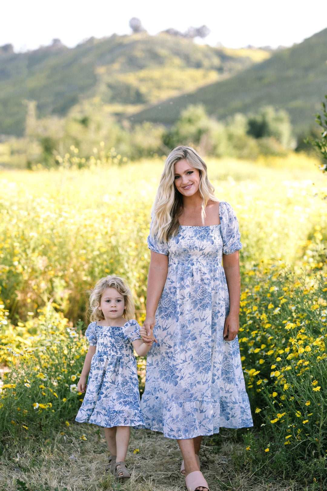 Smocked Midi Dress - Zoey - Morning Lavender Online Boutique Blue / Small by Morning Lavender Smocked Midi Dress - Zoey - Morning Lavender Online Boutique Blue / Small by Morning Lavender
