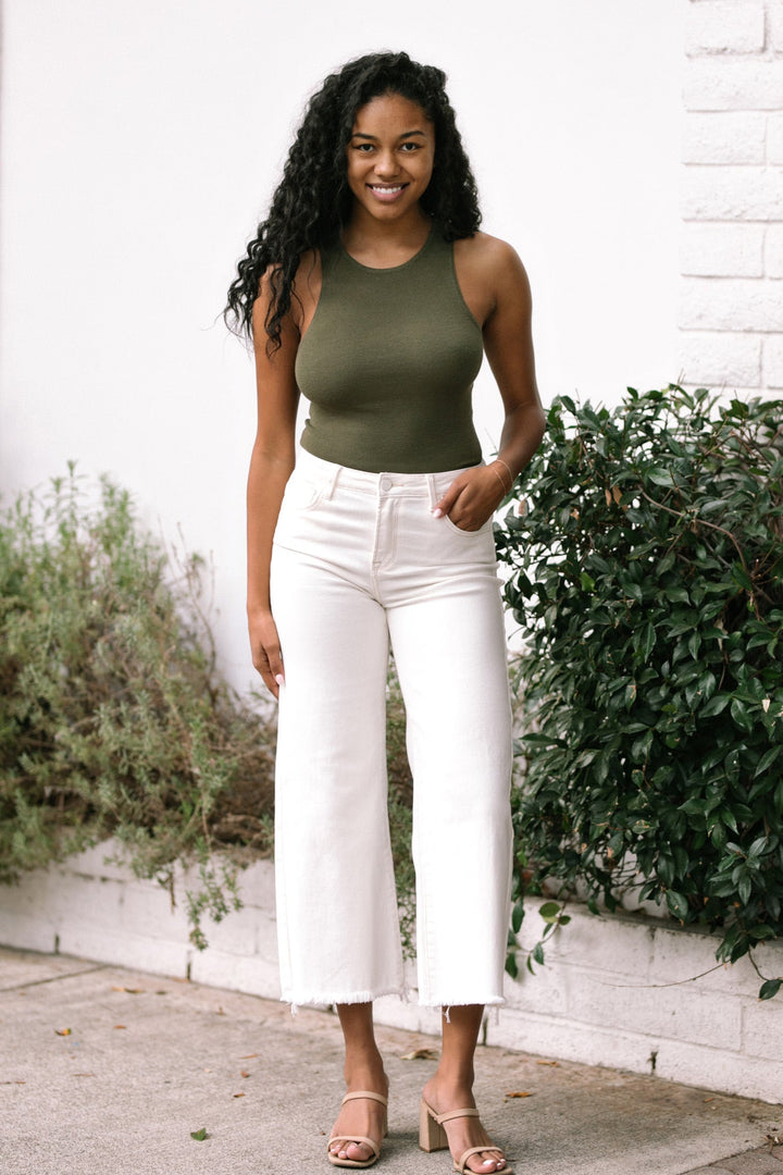 Tania Cropped Wide Leg Jeans