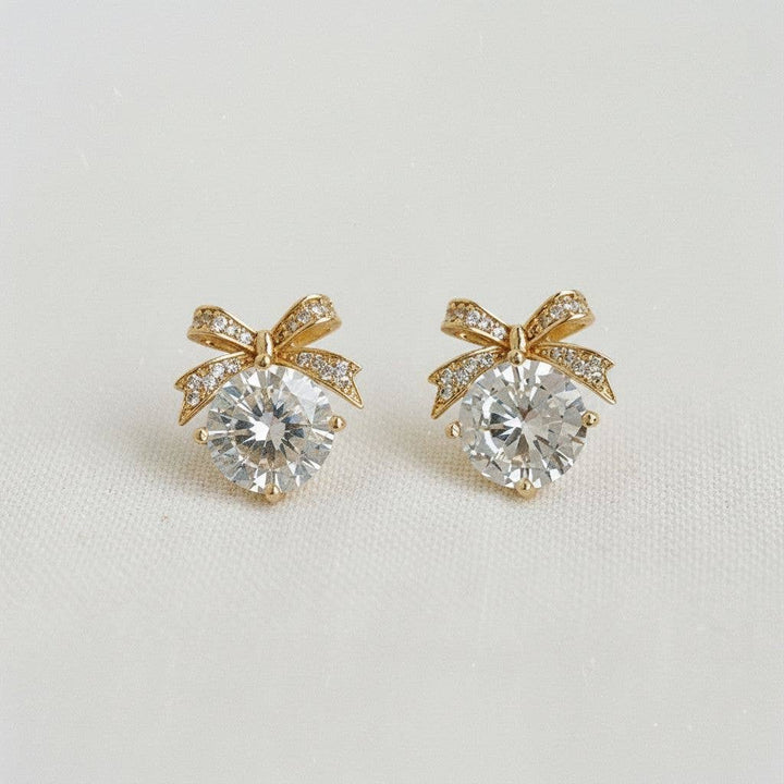 Katherine Bow Stud Earrings