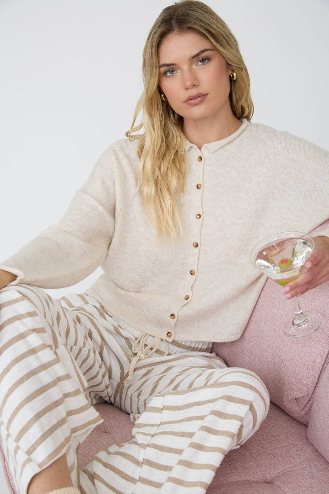 Gina Button Down Knit Cardigan