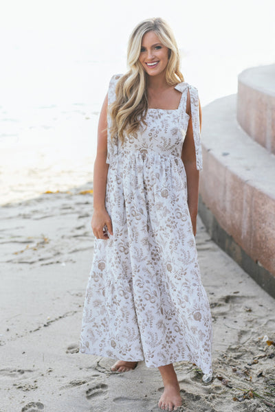 Mae Tie Shoulder Dress