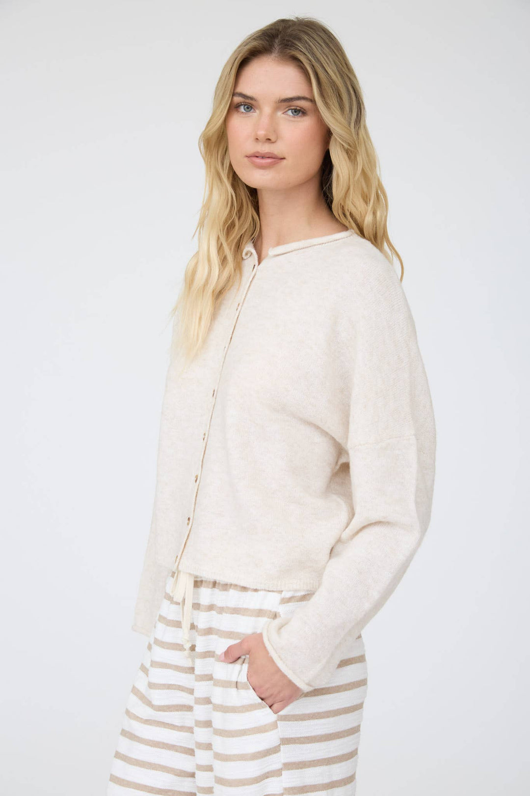 Gina Button Down Knit Cardigan