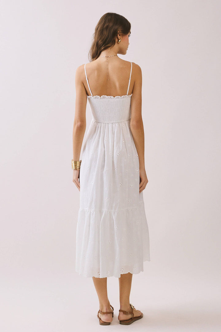 Stephanie Ruffled Midi Dress