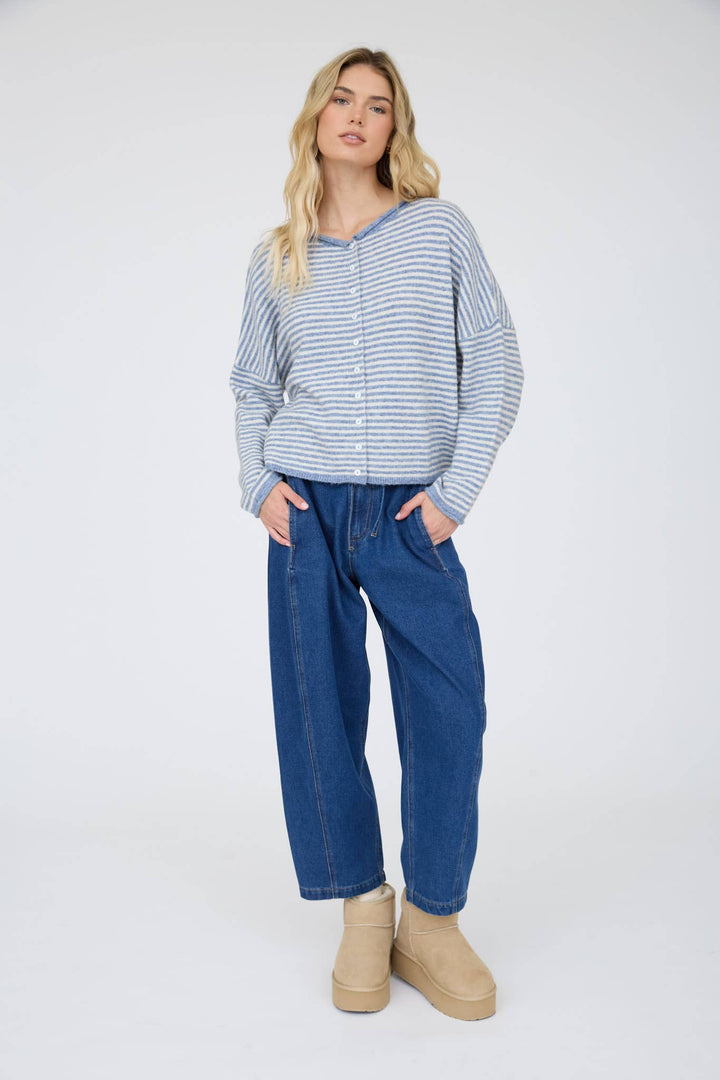 Mandy Stripe Knit Cardigan