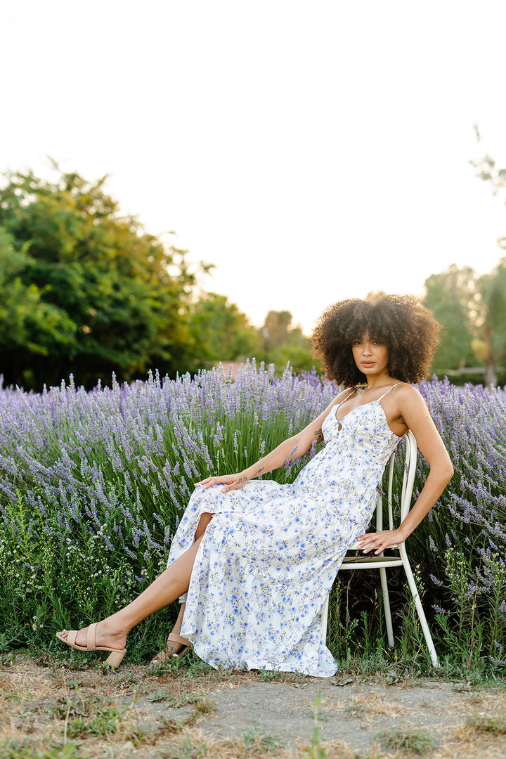 Avery Floral Buttoned Dress