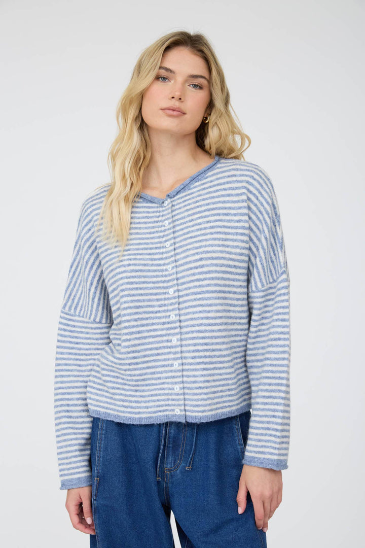 Mandy Stripe Knit Cardigan