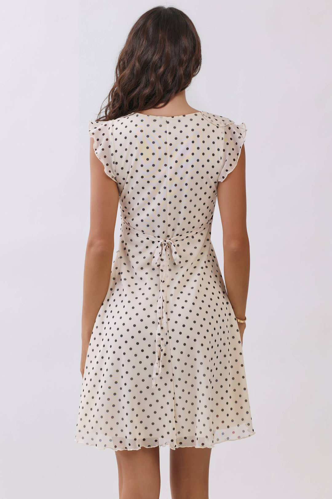 Lori Ruffle Tie Back Mini Dress
